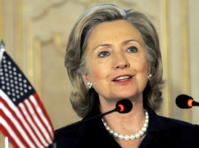 US-Außenministerin Clinton will Südkorea den Rücken stärken. Hillary Clinton
