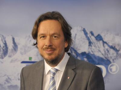 Jörg Kachelmann, aufgenommen am 09.12.2009 in Berlin während eines ARD-Pressetermins zu den Olympischen Winterspielen. Kachelmann