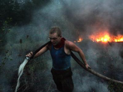 Die Folgen der Waldbrände sind nicht abzusehen. Hunderttausende Helfer sind im Einsatz. Waldbrände in Russland