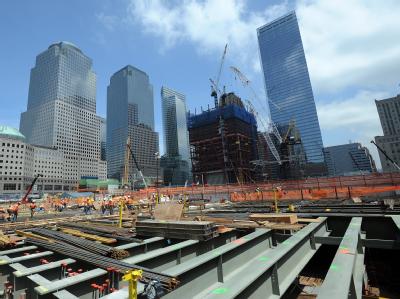 Die Baustelle an Ground Zero in New York, aufgenommen am 15.07.2010 Ground Zero