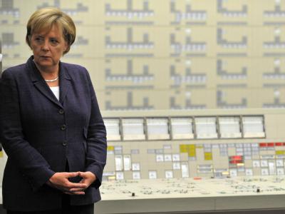Kanzlerin Merkel am vergangenen Donnerstag im AKW Lingen. Bundeskanzlerin Angela Merkel (CDU)