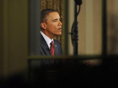 Obama während seiner Rede an die Nation. Rede an die Nation