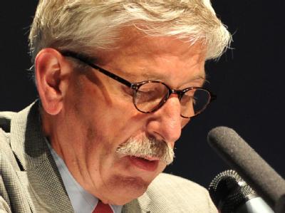 Bundesbank-Vorstand Thilo Sarrazin am Donnerstagabend, als sein Rückzug bekannt wurde. Sarrazin