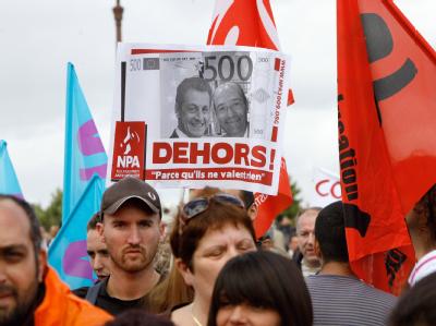 Protest gegen Frankreichs Rentenreform. Proteste