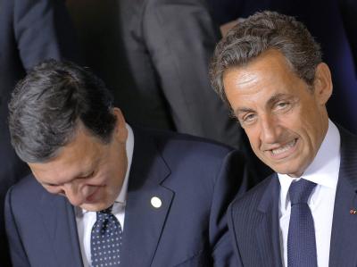 Jose Manuel Barroso und Nicolas Sarkozy: Die Stimmung in Brüssel war wenig entspannt. Barroso und Sarkozy