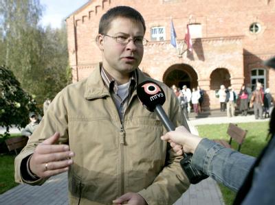 Der amtierende lettische Ministerpräsident Valdis Dombrovskis kann mit seinem Sieg bei der Parlamentswahl rechnen. Valdis Dombrovskis