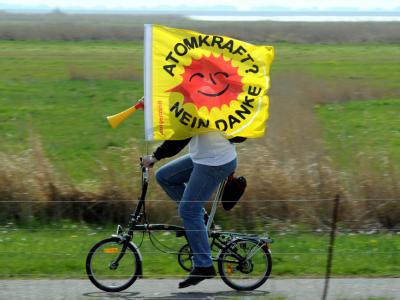Greenpeache: «Der Deal mit den Atomkonzernen verletzt die im Grundgesetz garantierten Rechte der Bürger.» (Archivbild) Anti-AKW-Demonstrant