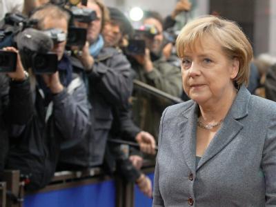 Kanzlerin Angela Merkel bei der Ankunft in Brüssel EU-Gipfelkonferenz in Brüssel - Angela Merkel