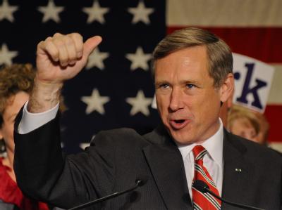 Der Republikaner Mark Kirk freut sich in Illinois über seinen Sieg. Gewonnen