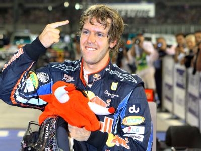 Sebastian Vettel vom Team Red Bull nach dem Rennen. Vettel wird Weltmeister