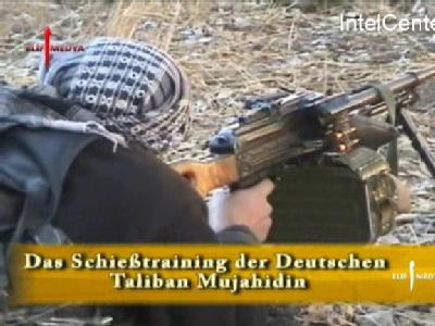 Der vom US-amerikanischen Intel-Center veröffentlichte Screenshot zeigt Ausschnitte aus einem Propaganda-Video. Propaganda-Video von Al-Kaida
