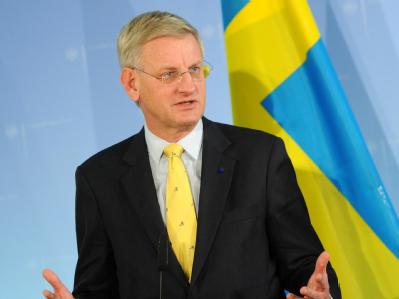 Der schwedische Außenminister Carl Bildt findet harte Worte gegen WikiLeaks und verurteilt die Veröffentlichung der vertraulichen diplomatischen Mitteilungen. (Archivbild) Westerwelle empfängt Bildt