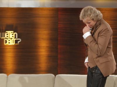 Thomas Gottschalk brach nach dem Unfall sichtlich schockiert die Sendung ab. «Wetten, dass..?»
