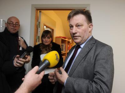 Claes Borgstrom, Anwalt der beiden Schwedinnen, in seinem Büro in Stockholm. Claes Borgström