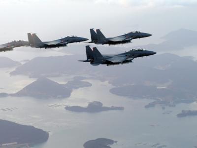 Südkoreanische F-15K Bomber. (Archivfoto) Südkorea