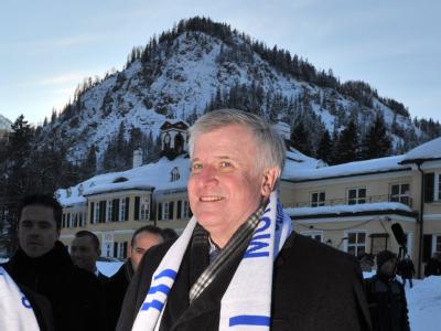 CSU-Chef Horst Seehofer bei der traditionellen Klausurtagung in Wildbad Kreuth am Tegernsee. Wildbad Kreuth