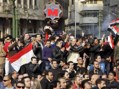 Bei den Demonstrationen in Kairo gab es Tote. Protest in Kairo