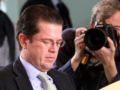 Bundesverteidigungsminister Karl-Theodor zu Guttenberg. Guttenberg
