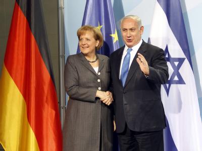 Bundeskanzlerin Merkel und der israelische Ministerpräsident Netanjahu. (Archivbild) Sorge um Ägypten dominiert Merkels Israel-Besuch