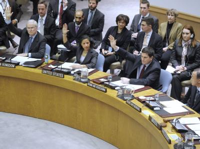 Votum für Sanktionen gegen Libyen im UN-Sicherheitsrat UN zu Libyen
