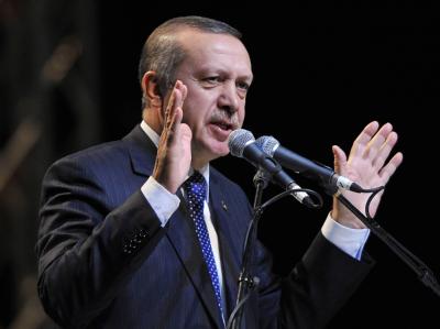 Zu Besuch in Düsseldorf: der türkische Ministerpräsident Recep Tayyip Erdogan Erdogan in Deutschland