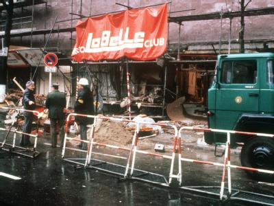 Die Berliner Diskothek «La Belle» wurde bei einem Bombenanschlag zerstört (Archivfoto vom 05.04.1986). Anschlag auf «La Belle»