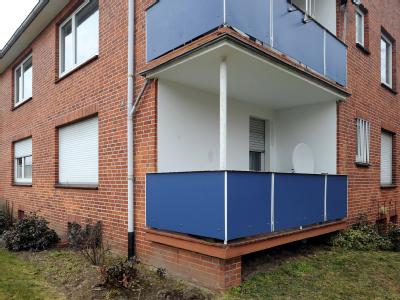 Blick auf die Wohnung (unten), in der sich das Beziehungsdrama abspielte. Tatort