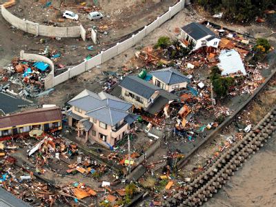Der Alptraum brach gegen 14.45 Uhr Ortszeit über das in Wohlstand lebende Inselreich herein - hier die verwüstete Stadt Iwaki an der Ostküste. Erdbeben in Japan