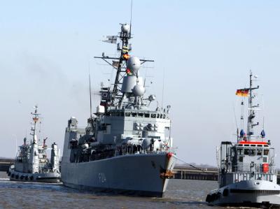 Die Fregatte «Lübeck» könnte der Nato für den Anti-Terror-Einsatz angeboten werden (Archivfoto). Fregatte «Lübeck»