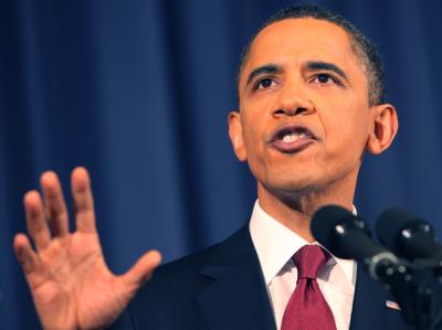 Obama hält den Vormarsch der Gaddafi-Einheiten für gestoppt. Obama