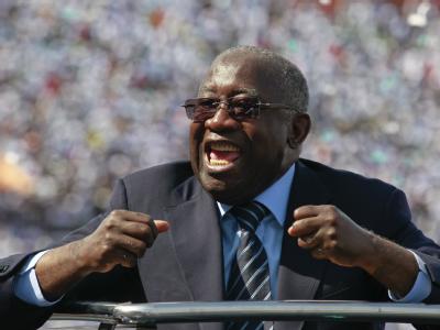 Laurent Gbagbo, hier auf einer Wahlkampfveranstaltung Ende Oktober 2010, wurde abgewählt, will aber nicht weichen. Laurent Gbagbo