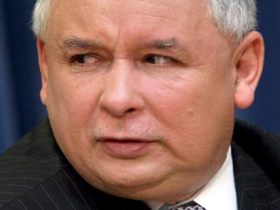 Jaroslaw Kaczynski. Die Dachorganisation der deutschen Minderheit in Polen fürchtet, dass Deutschfeindlichkeit zum Wahlkampfthema werden könnte. Angezeigt: Kaczynski
