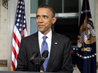 US-Präsident Obama nach der Haushaltseinigung. Zufrieden