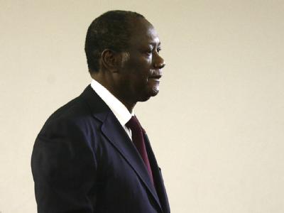 Der Präsident der Elfenbeinküste, Alassane Ouattara. Alassane Ouattara