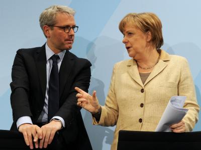 Kanzlerin Angela Merkel und ihr Umweltminister Norbert Röttgen (beide CDU) Röttgen und Merkel