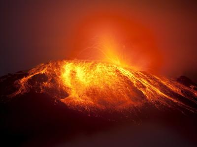 Seit etwa einer Woche ist der Vulkan Tungurahua wieder aktiver. Tungurahua