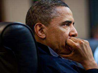 US-Präsident Barack Obama im Anspannung