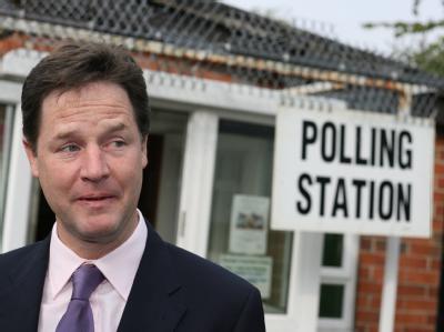 Nick Clegg, Chef der britischen Liberaldemokraten, kann mit dem Ergebnis kaum zufrieden sein. Nick Clegg