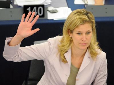 Die einstige FDP-Vorzeigefrau Silvana Koch-Mehrin bei einer Abstimmung im Europaparlament (Archivbild) Silvana Koch-Mehrin
