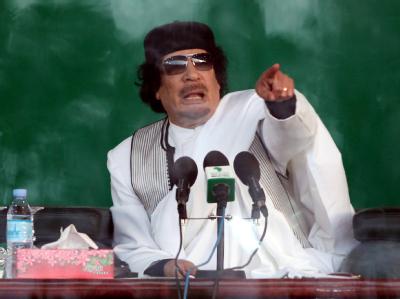 Angeblich zum Märtyrertod bereit: Muammar al-Gaddafi in (für ihn) besseren Tagen. Gaddafi