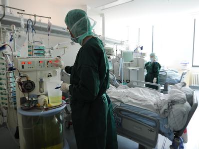 Intensivstation des Universitätsklinikums Hamburg-Eppendorf. Uniklinik
