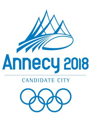 Das offizielle Logo der französischen Bewerberstadt Annecy für die Olympischen Winterspiele 2018. Logo von Annecy