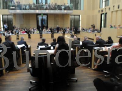 Die Mitglieder des Bundesrates tagen in Berlin. Bundesrat