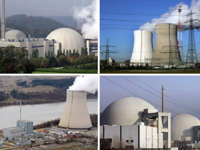 Die Bildkombo zeigt die AKWs Neckarwestheim, Philippsburg, Isar 1 sowie Biblis A und B. 4. Eines der acht abgeschalteten Atomkraftwerke bleibt vermutlich als Reserve am Netz. Atommeiler