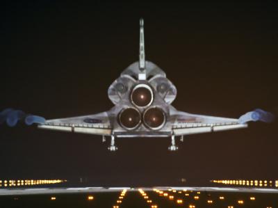 Letzte Mission beendet: «Atlantis» landet im Kennedy Space Center in Florida. «Atlantis»-Landung