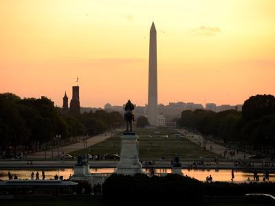 Machtzentrum in Washington: Blick auf die Westfront des Capitol Hill. Capitol Hill