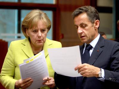 Der französische Präsident Nicolas Sarkozy und Bundeskanzlerin Angela Merkel unternehmen einen neuen Anlauf zur Beruhigung der Finanzmärkte. Sarkozy und Merkel