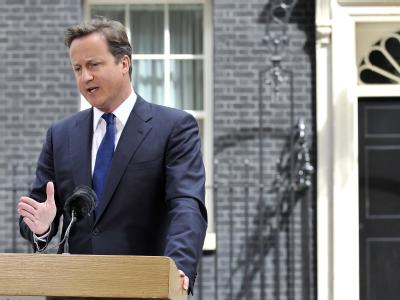 David Cameron bei einer Erklärung zu den Ausschreitungen. PM Cameron