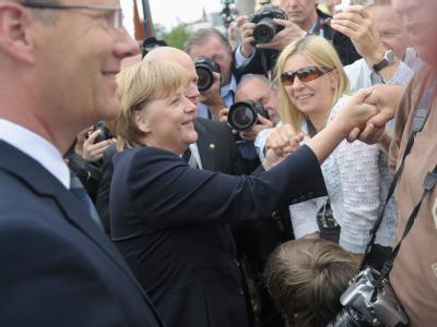 Bundeskanzlerin Angela Merkel: «Wir dürfen den 13. August 1961 und das Leid, das er über Millionen von Menschen gebracht hat, nie vergessen.» Angela Merkel
