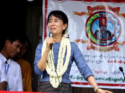 Birmas prominenteste Dissidentin, Aung San Suu Kyi kehrt mit ihrer Partei in die nationale Politik zurück. Archivfoto: Nyein Chan Naing Suu Kyi